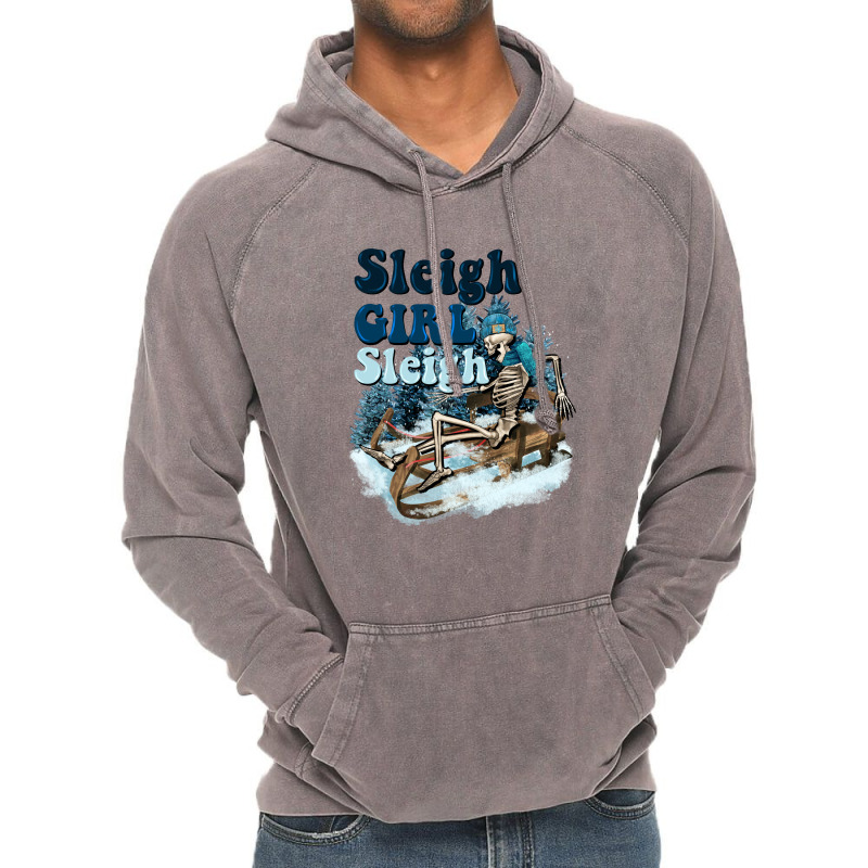 Sleigh Girl Sleigh Skeleton Vintage Hoodie | Artistshot