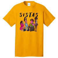 Sista Sisters Afro Black Women Basic T-shirt | Artistshot