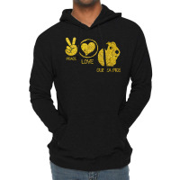 Cute Peace Love Guinea Pigs Lightweight Hoodie | Artistshot