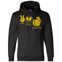 Cute Peace Love Guinea Pigs Champion Hoodie | Artistshot