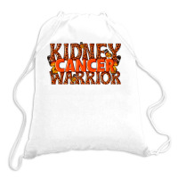 Kidney Cancer Warrior Drawstring Bags | Artistshot