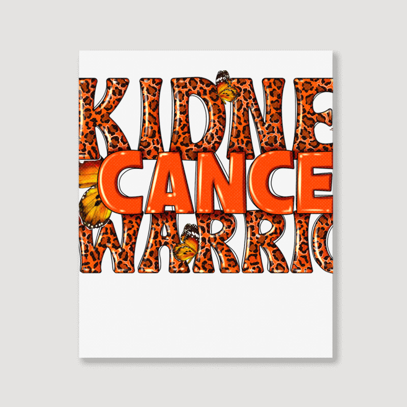 Kidney Cancer Warrior Portrait Canvas Print | Artistshot