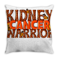 Kidney Cancer Warrior Throw Pillow | Artistshot