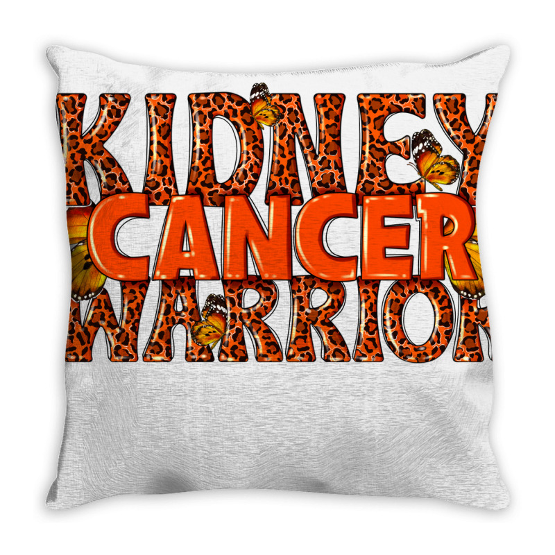 Kidney Cancer Warrior Throw Pillow | Artistshot