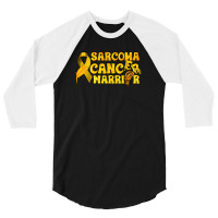 Sarcoma Cancer Worrior 3/4 Sleeve Shirt | Artistshot