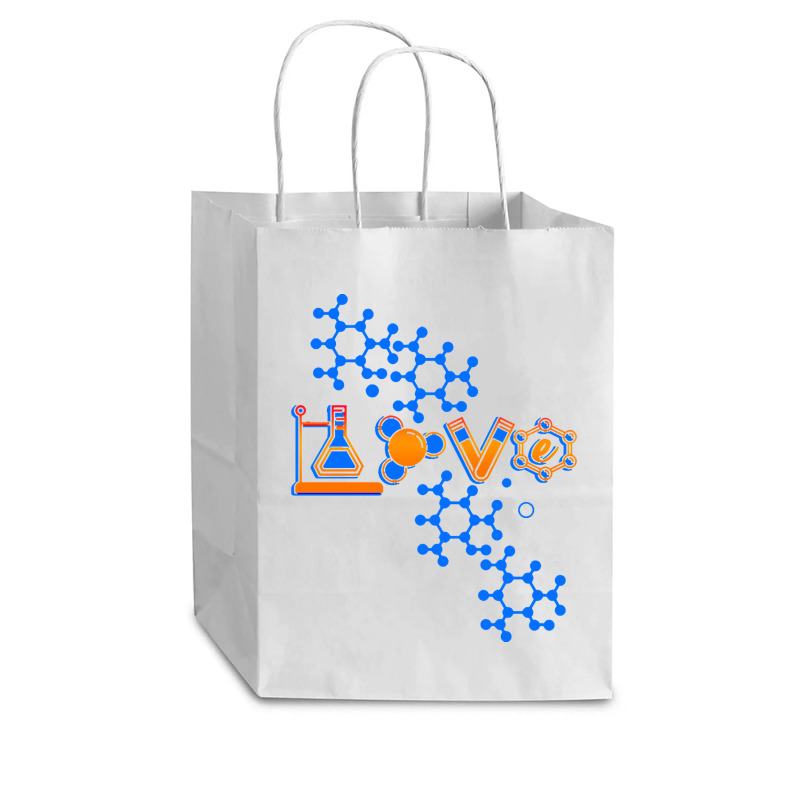 Chemistry T  Shirt Love Chemistry Science Laboratory Medicine Pharmaci Cub Paper Bag - 8 X 4 1/2 X 10 1/4 | Artistshot