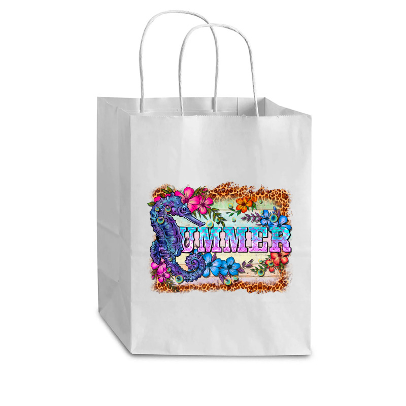 Seahorse Summer Cub Paper Bag - 8 X 4 1/2 X 10 1/4 | Artistshot