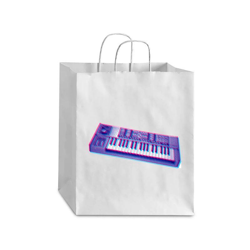 Analog Synthesizer 8bit 3d Retro Artwork Design Debie Paper Bag - 10 X 5 X 13 | Artistshot