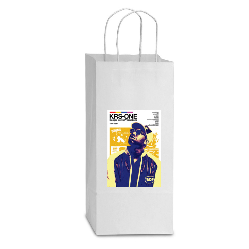 Hip Hop Production Double Wine Paper Bag - 6 1/2 X 3 1/2 X 12 3/8 | Artistshot