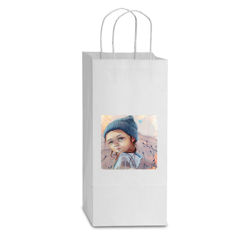 Giclee - Beautiful Children Double Wine Paper Bag - 6 1/2 X 3 1/2 X 12 3/8 | Artistshot