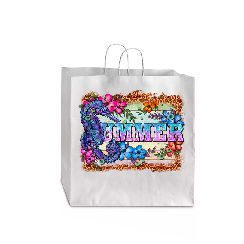 Seahorse Summer Jumbo Paper Bag - 18 X 7 X 18 3/4 | Artistshot