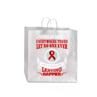 Diabetes Diabetic Spread Love Everywhere You Go Let No One Ever Come D Jumbo Paper Bag - 18 X 7 X 18 3/4 | Artistshot