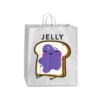 Peanut Butter& Jelly Matching Couple Shirts His Hers Outfits T Shirt Queen Paper Bag - 16 X 6 X 19 1/4 | Artistshot