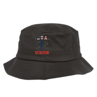 Usa Ice Skating Dance Support Bucket Hat | Artistshot