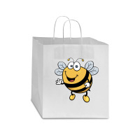 Cute Bee Star Paper Bag - 13 X 7 X 13 | Artistshot