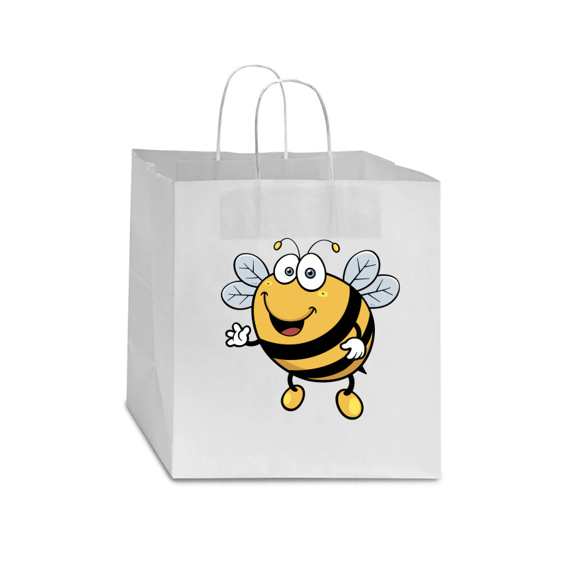 Cute Bee Star Paper Bag - 13 X 7 X 13 | Artistshot