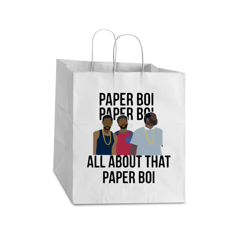 Paper Boi All About That Paper Boi Popular Take Out Paper Bag - 14 X 10 X 15 1/2 | Artistshot