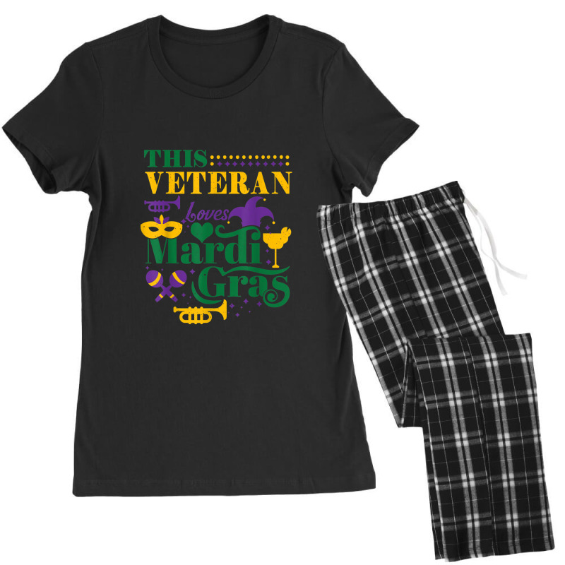 Veteran Soldier Mask Masquerade Parade 2022 Loves Mardi Gras Women's Pajamas Set by Tiktify | Artistshot