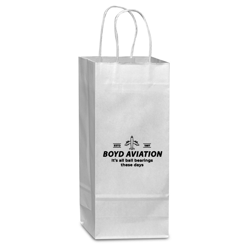 Boyd Aviation Wine Paper Bag - 5 1/2 X 3 1/4 X 13 | Artistshot