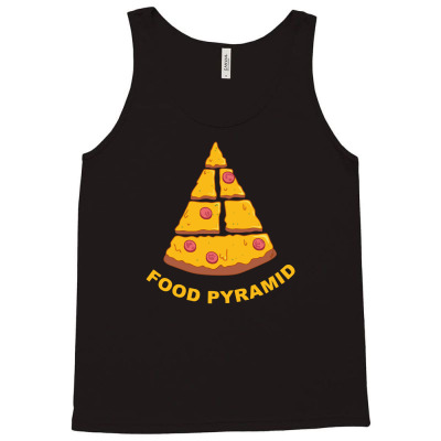 Food Pyramid Pizza Funny Tank Top Designed By Erishirt