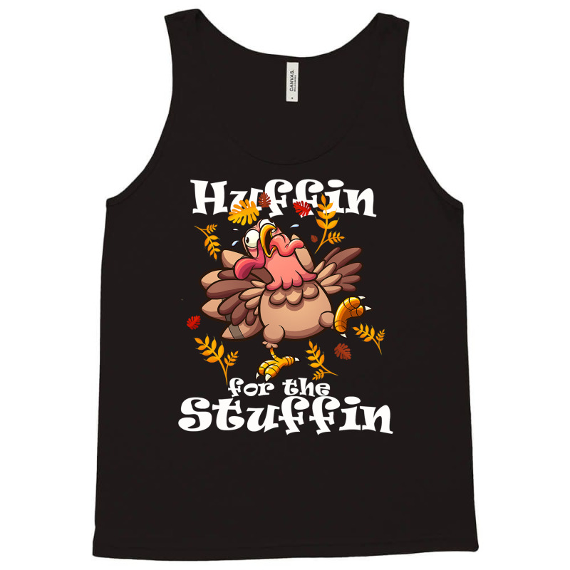 Huffin The Stuffin Turkey Trot 5k Race Tank Top by EnturArt | Artistshot