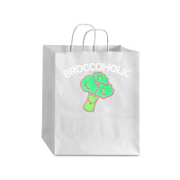 Vegan T  Shirt Broccoholic Gift Plants Vegan Saying T  Shirt Debie Paper Bag - 10 X 5 X 13 | Artistshot