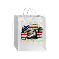 A.me.rican Flag Bald Eagle We The People Are Pissed Off T Shirt Debie Paper Bag - 10 X 5 X 13 | Artistshot