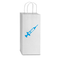 Injection Double Wine Paper Bag - 6 1/2 X 3 1/2 X 12 3/8 | Artistshot