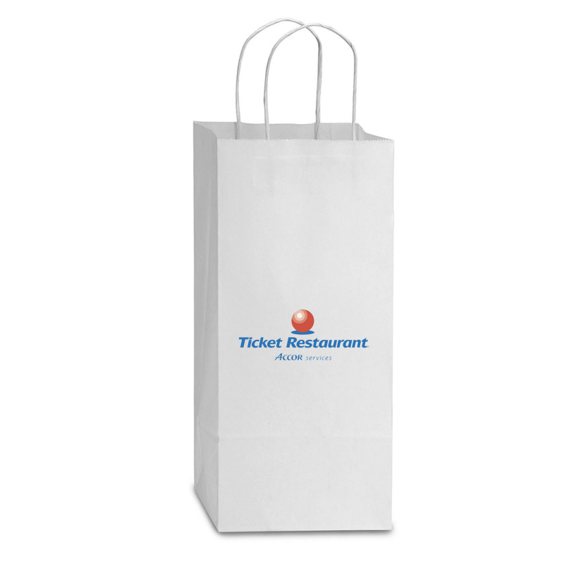 Ticket Restaurant Double Wine Paper Bag - 6 1/2 X 3 1/2 X 12 3/8 | Artistshot