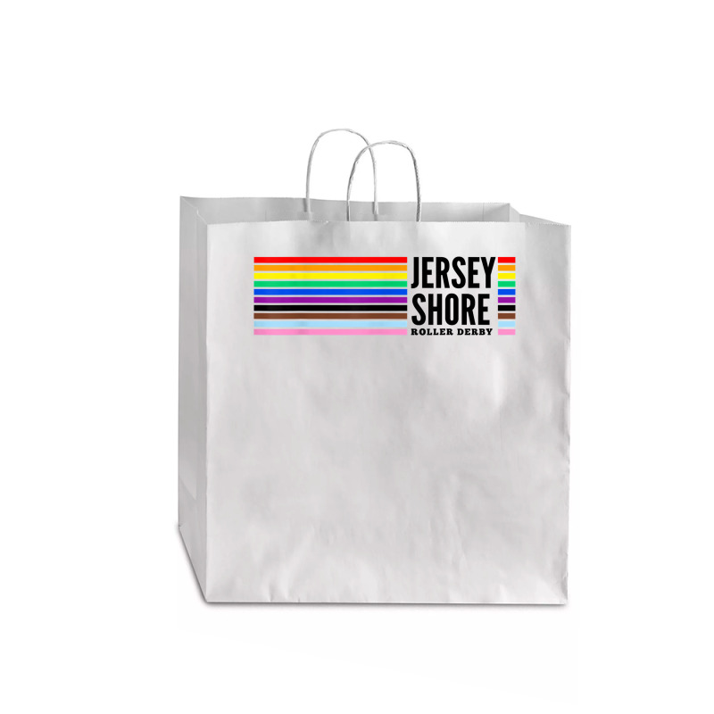 Jersey Shore Roller Derby Pride T Shirt Jumbo Paper Bag - 18 X 7 X 18 3/4 | Artistshot