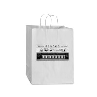 Tr 606 House Music Design Faded Distressed Style Mart Paper Bag -13 X 7 X 17 | Artistshot