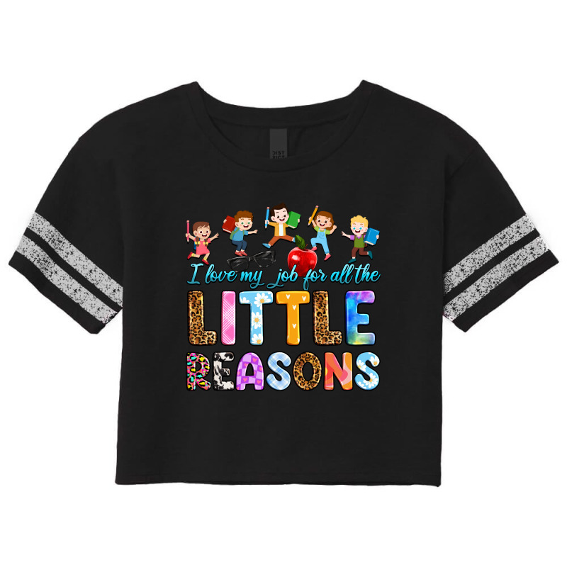 I Love My Job For All The Little Reason Scorecard Crop Tee by RanaPortraitStore | Artistshot