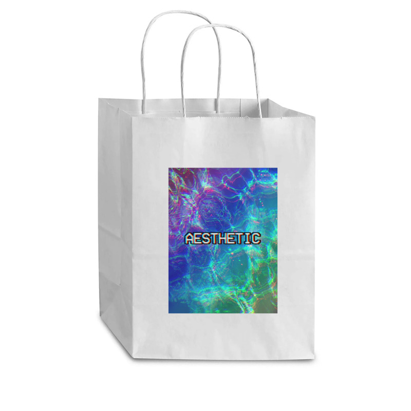 Aesthetic † Seapunk Vhs Ocean Design Cub Paper Bag - 8 X 4 1/2 X 10 1/4 | Artistshot