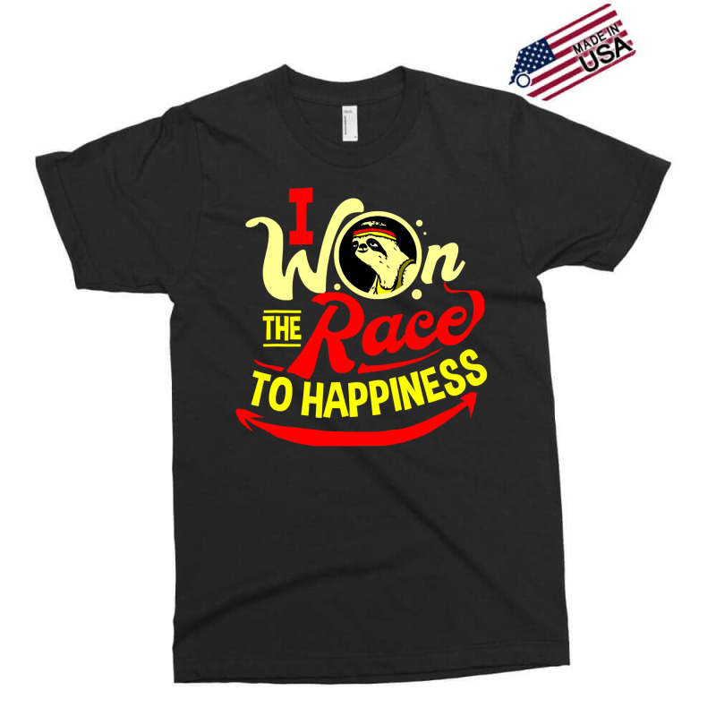 I Won The Race To Happiness Sloth Exclusive T-shirt by EnturArt | Artistshot