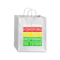 Honoring The Past Inspiring The Future Black History Month Debie Paper Bag - 10 X 5 X 13 | Artistshot