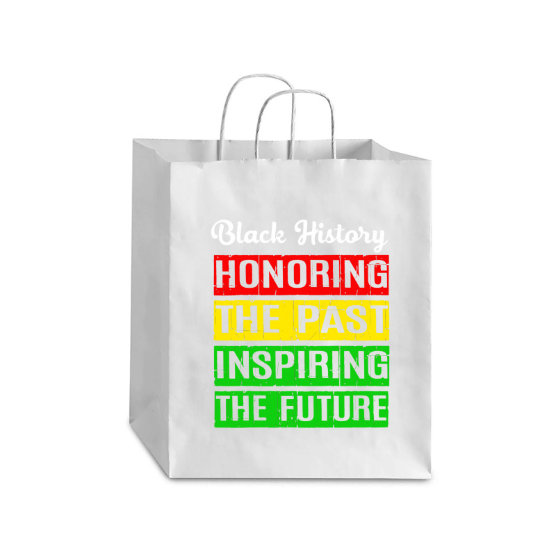 Honoring The Past Inspiring The Future Black History Month Debie Paper Bag - 10 x 5 x 13 by atunnasalam | Artistshot