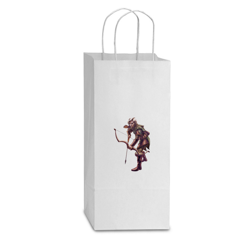 Archer Double Wine Paper Bag - 6 1/2 X 3 1/2 X 12 3/8 | Artistshot