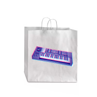 Analog Synthesizer 8bit 3d Retro Artwork Design Jumbo Paper Bag - 18 X 7 X 18 3/4 | Artistshot