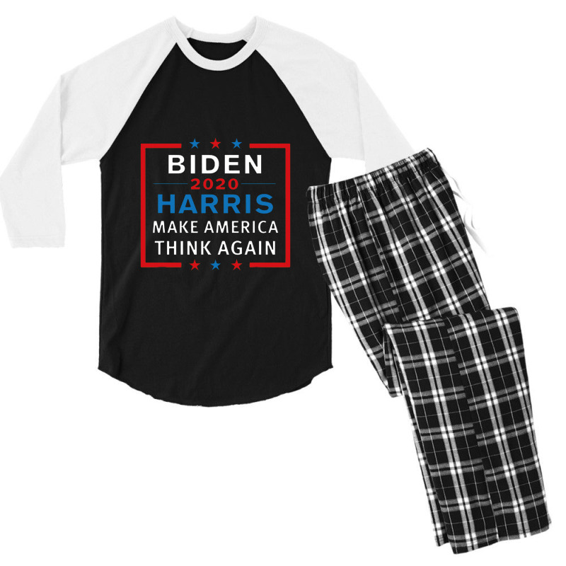 Joe Biden & Kamala 2020 Democratic Party President Men's 3/4 Sleeve Pajama Set | Artistshot