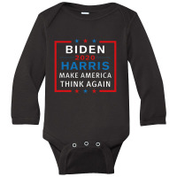 Joe Biden & Kamala 2020 Democratic Party President Long Sleeve Baby Bodysuit | Artistshot