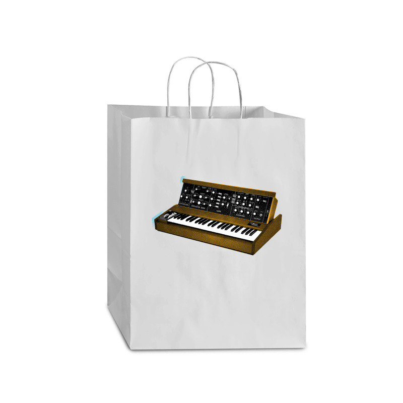 Analog Synthesizer 8bit Retro Artwork Design Mart Paper Bag -13 X 7 X 17 | Artistshot