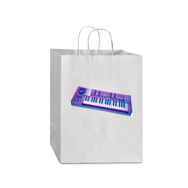 Analog Synthesizer 8bit 3d Retro Artwork Design Mart Paper Bag -13 X 7 X 17 | Artistshot