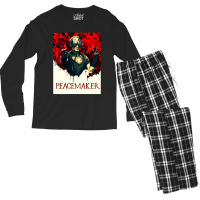 Vigilante Peacemaker Quotes Men's Long Sleeve Pajama Set | Artistshot