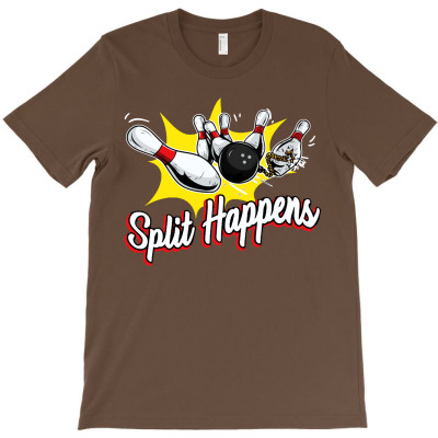 Split Happens Bowling Funny Saying T-shirt Designed By Cruz H Mansfield