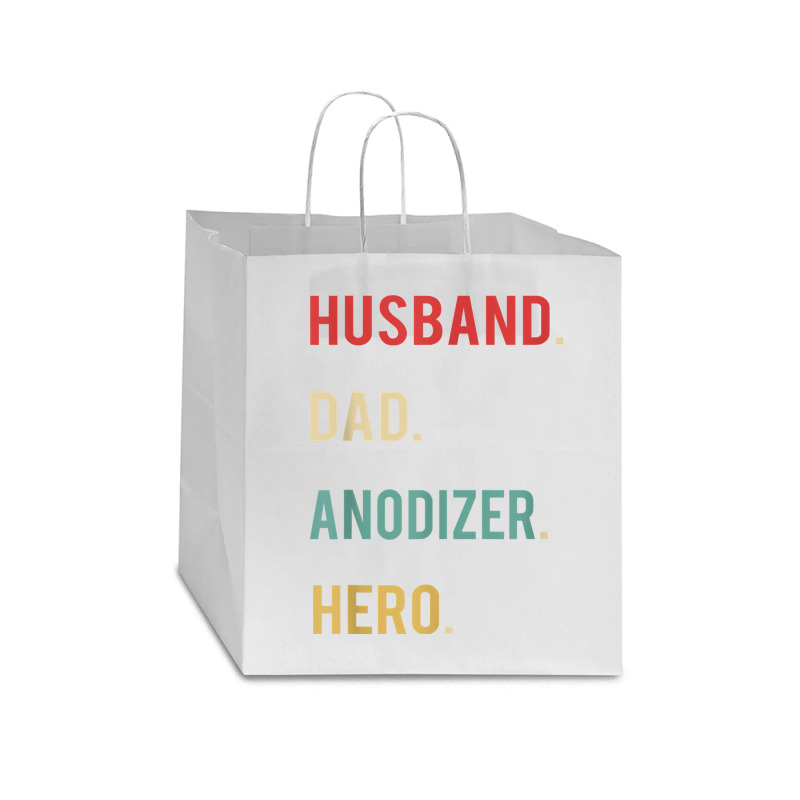 Husband Dad Anodizer Hero Christmas Day Birthday Gift Shirt Star Paper Bag - 13 X 7 X 13 | Artistshot