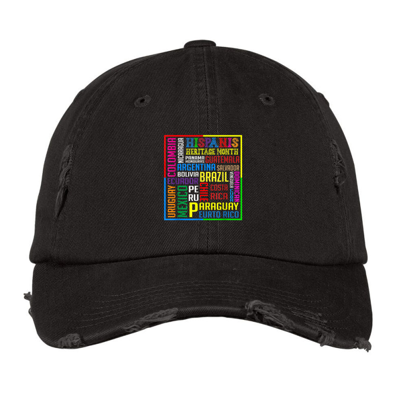 All Latin American Latino Hispanic Heritage Month Vintage Cap by LemonJack | Artistshot