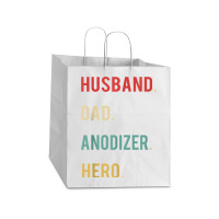 Husband Dad Anodizer Hero Christmas Day Birthday Gift Shirt Take Out Paper Bag - 14 X 10 X 15 1/2 | Artistshot