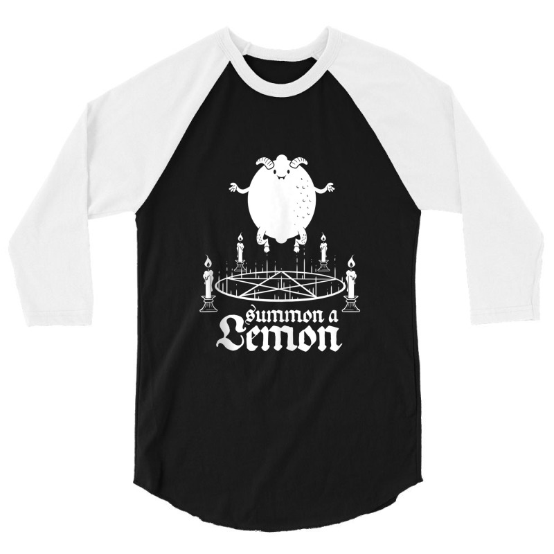 Blackcraft Funny Summon A Demon Lemon Invoking Satan 3/4 Sleeve Shirt by Yuh2105 | Artistshot