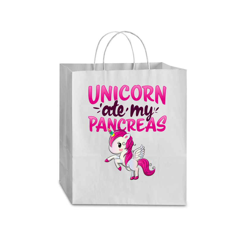 Unicorn Lover Pony T1d Type 1 Diabetes Kids Pink Wings12 Unicorns Traveler Paper Bag -13 x 6 x 15 3/4 by offensejuggler | Artistshot