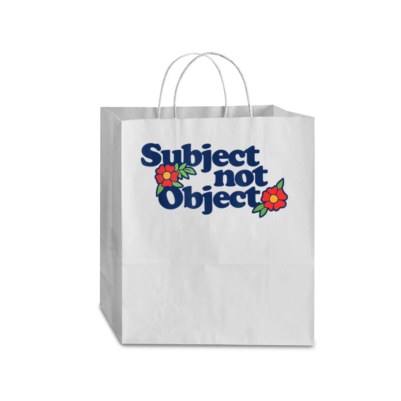 Subject Not Object T Shirt Retro Feminist Design Feminism Traveler Paper Bag -13 X 6 X 15 3/4 | Artistshot